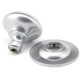 Centre Door Knob - Satin Chrome Finish
