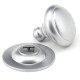 Centre Door Knob - Satin Chrome Finish