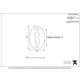 Satin Chrome Oval Escutcheon