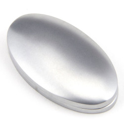 Satin Chrome Oval Escutcheon & Cover