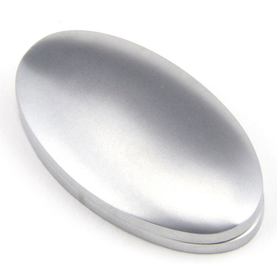 Satin Chrome Oval Escutcheon & Cover
