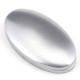 Satin Chrome Oval Escutcheon & Cover