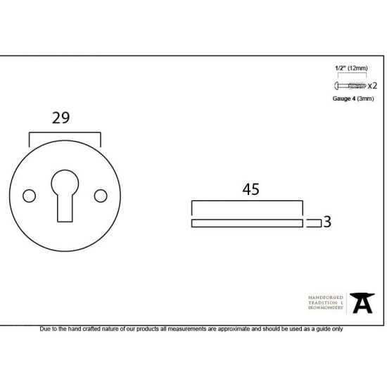 Traditional Blacksmith Regency Escutcheon