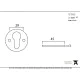 Traditional Blacksmith Regency Euro Escutcheon