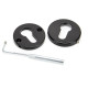 Traditional Blacksmith Regency Concealed Euro Escutcheon