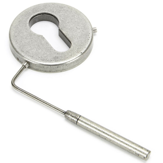 Blacksmith Pewter Patina Regency Concealed Euro Escutcheon