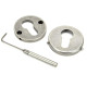 Blacksmith Pewter Patina Regency Concealed Euro Escutcheon