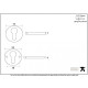 Aged Brass Regency Concealed Euro Escutcheon