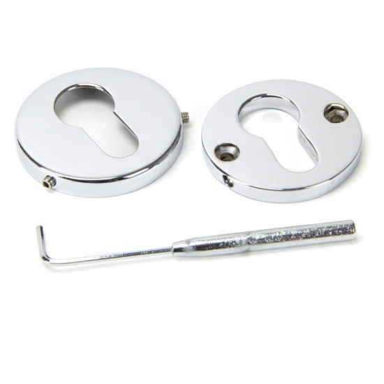 Polished Chrome Regency Concealed Euro Escutcheon