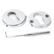 Polished Chrome Regency Concealed Euro Escutcheon