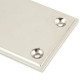 Period Art Deco Finger Plate - Polished Nickel