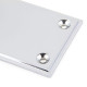 Period Art Deco Finger Plate - Polished Chrome