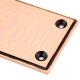 Period Art Deco Finger Plate - Polished Bronze