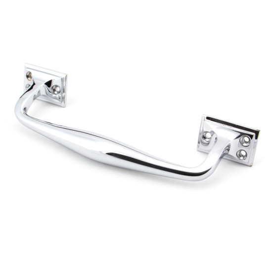 Period Art Deco Pull Handle - Polished Chrome