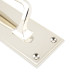 Period Art Deco Pull Handle on Backplate - Polished Nickel