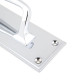 Period Art Deco Pull Handle on Backplate - Polished Chrome