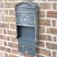 Versaille Wall Mounted Post Box - Pewter Finish