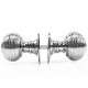 Grand Polished Chrome Beehive Door Knobs