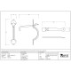 Blacksmith Pewter Patina Gothic Thumb Latch with Extra Long Thumb Bar