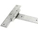 Blacksmith Pewter Patina Arrow Head Barn Door Hinges
