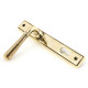 Newbury Slimline Sprung Lever Espagnolette - Hammered Aged Brass