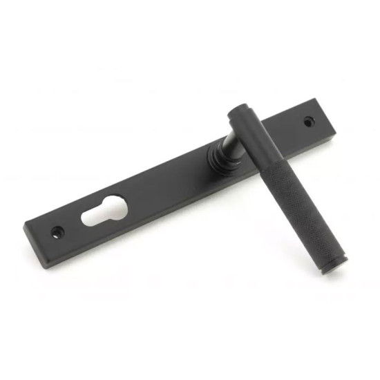 Matt Black Slimline Brompton Lever Door Handle
