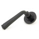 Traditional Blacksmith Avon Lever Door Handle on Round Rose Set - Sprung