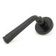 Traditional Blacksmith Avon Lever Door Handle on Art Deco Rose Set - Sprung