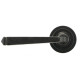 Blacksmith External Beeswax Avon Lever Door Handle on Art Deco Rose Set - Sprung