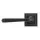 Blacksmith External Beeswax Avon Lever Door Handle on Square Rose Set - Unsprung