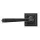 Blacksmith External Beeswax Avon Lever Door Handle on Square Rose Set - Unsprung