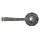 Blacksmith Pewter Patina Avon Lever Door Handle on Art Deco Rose Set - Unsprung