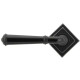 Traditional Blacksmith Regency Lever Door Handle on Square Rose Set - Sprung