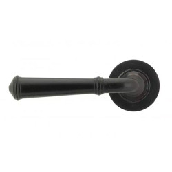 Blacksmith External Beeswax Regency Lever Door Handle on Round Rose Set - Sprung