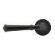 Blacksmith External Beeswax Regency Lever Door Handle on Round Rose Set - Unsprung