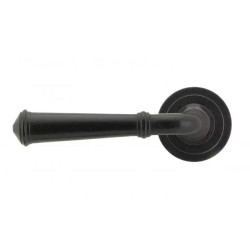 Blacksmith External Beeswax Regency Lever Door Handle on Art Deco Rose Set - Sprung