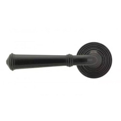 Blacksmith External Beeswax Regency Lever Door Handle on Beehive Rose Set -Sprung