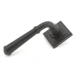 Blacksmith External Beeswax Regency Lever Door Handle on Square Rose Set - Sprung