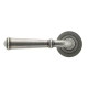 Blacksmith Pewter Patina Regency Lever Door Handle on Round Rose Set - Sprung