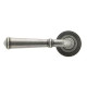 Blacksmith Pewter Patina Regency Lever Door Handle on Beehive Rose Set - Sprung
