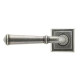 Blacksmith Pewter Patina Regency Lever Door Handle on Square Rose Set - Sprung