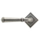 Blacksmith Pewter Patina Regency Lever Door Handle on Square Rose Set - Sprung