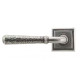Blacksmith Pewter Patina Hammered Newbury Lever Door Handle on Square Rose Set - Sprung