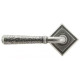 Blacksmith Pewter Patina Hammered Newbury Lever Door Handle on Square Rose Set - Sprung