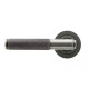 Blacksmith Pewter Patina Brompton Lever Door Handle on Round Rose Set - Sprung