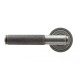 Blacksmith Pewter Patina Brompton Lever Door Handle on Art Deco Rose Set - Sprung