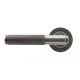 Blacksmith Pewter Patina Brompton Lever Door Handle on Beehive Rose Set - Sprung