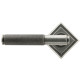 Blacksmith Pewter Patina Brompton Lever Door Handle on Square Rose Set - Sprung
