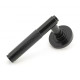 Traditional Blacksmith Brompton Lever Door Handle on Round Rose Set - Sprung
