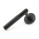 Traditional Blacksmith Brompton Lever Door Handle on Beehive Rose Set - Sprung